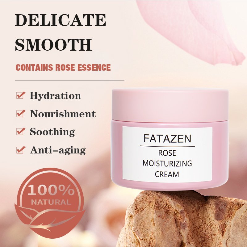 Wholesale Private Label Long Lasting Hydration Damascus Rose Moisturizing Cream Aloe Vera OEM Skin Rose Moisturizer
