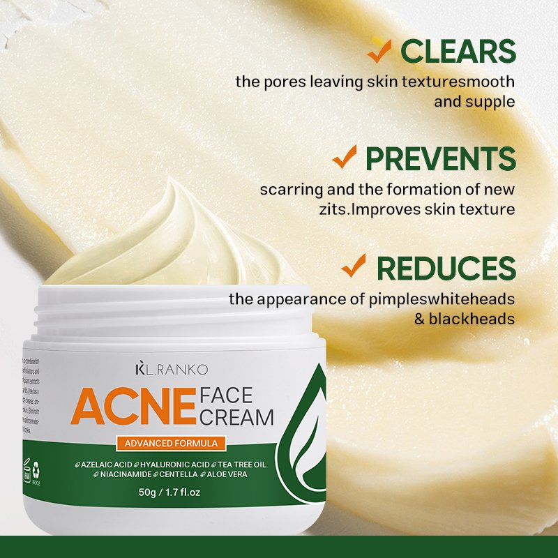 Custom Logo OEM Scars And Face Acne Spot Treatment Cream Anti Acne Marks Remove Repair Creme With Tea Tree Oil