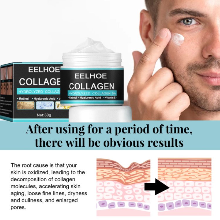 EELHOE Men Anti-Aging Face Cream Remove Wrinkles Fine Lines Deep Moisturizing SKin Tightening Lifting Facial Cream Skin Care