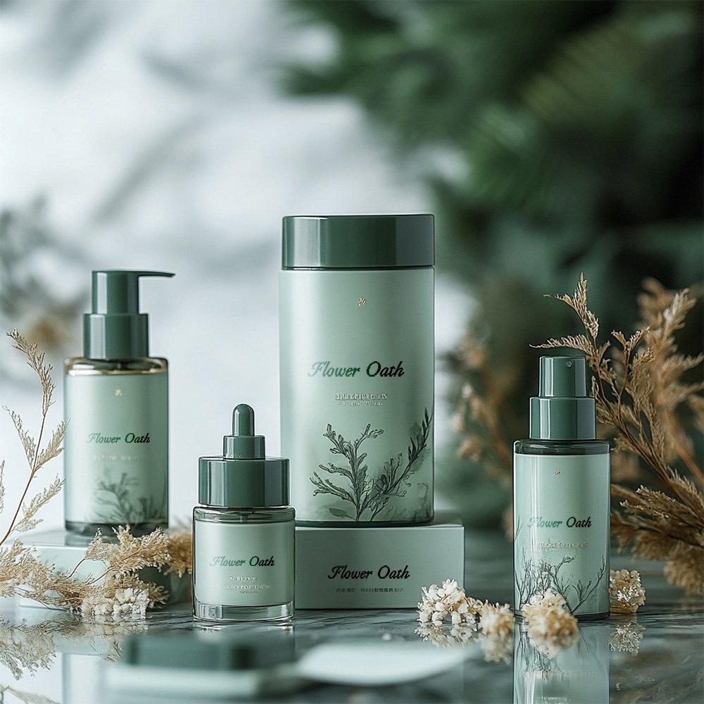 Natural herbal essence Organic skin care set Brightening, whitening and anti-aging 5P skin care set