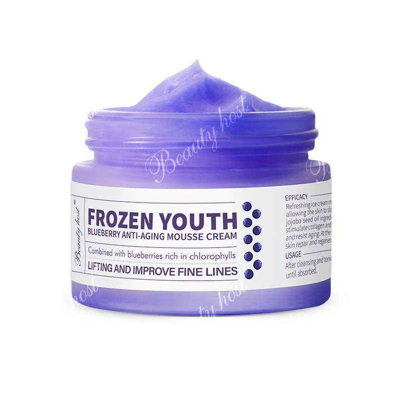 Peach Elasticity Ice Mousse Cream Kiwi & Perilla Antioxidant Face Cream 50g Mango Nourishing Blueberry Anti-aging Facial Cream