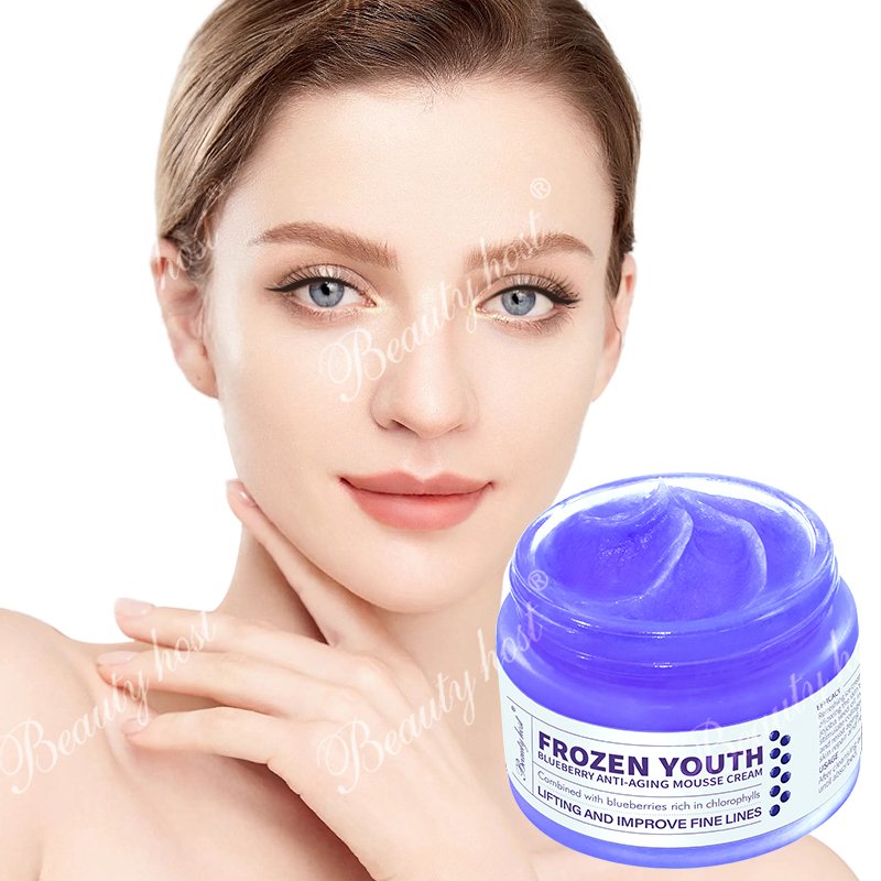 Peach Elasticity Ice Mousse Cream Kiwi & Perilla Antioxidant Face Cream 50g Mango Nourishing Blueberry Anti-aging Facial Cream