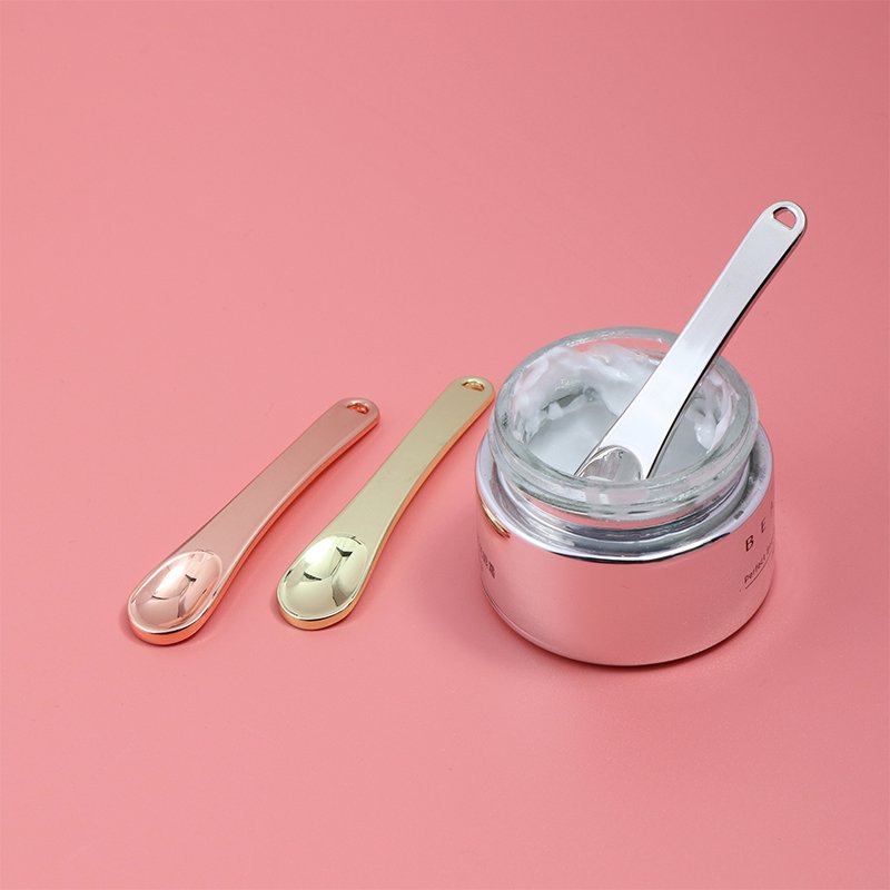 Luxury Rose Gold Eye Cream Spoon Face Mask Scoop Mini Metal Cosmetic Spatula