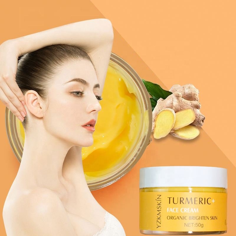 oem odm private label moisturizing antiaging brightening anti acne fades scars dark spots removing turmeric face cream