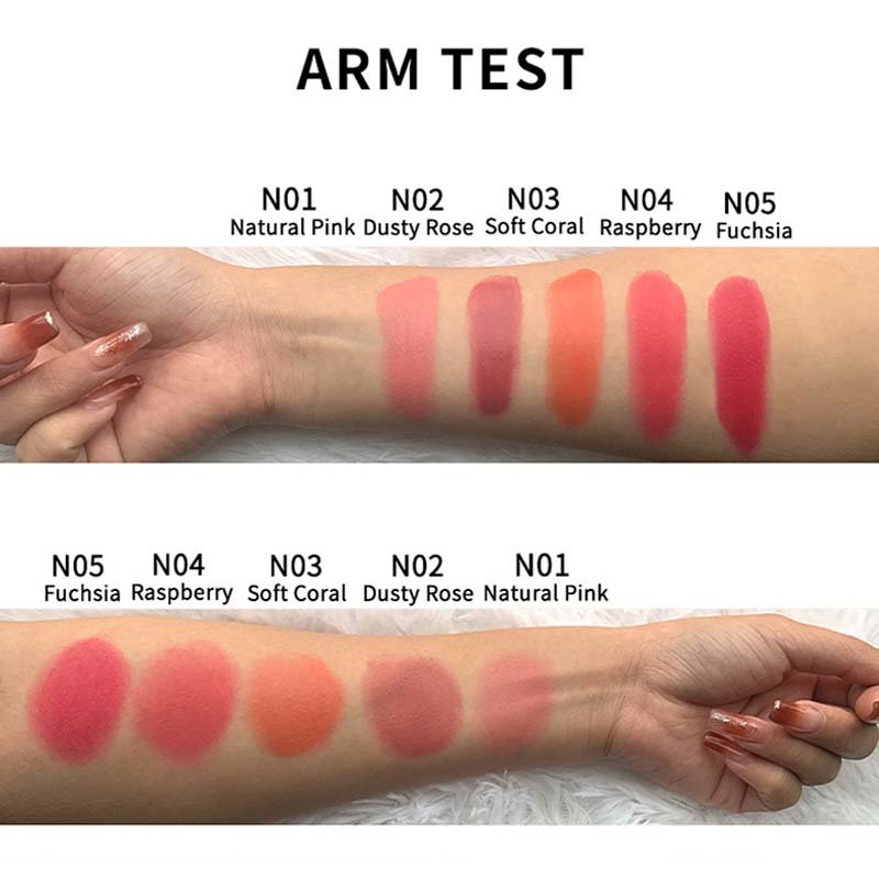 Oem Single High Pigment Blusher And Cheek Blush On Stick With Brush Luxury Natural Make Up Vegan Cream Blush