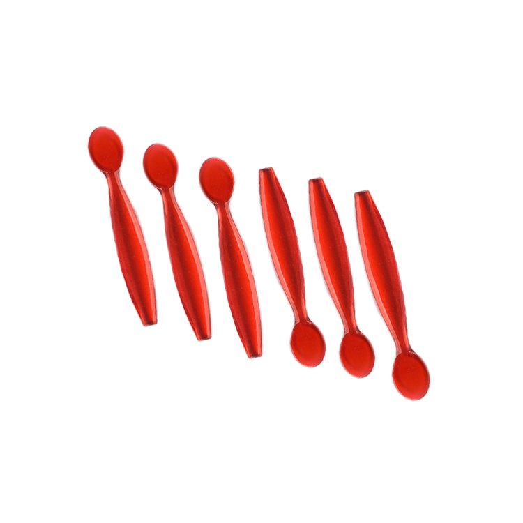 Wholesale low price black Y shaped skincare spatula face cream makeup plastic applicator
