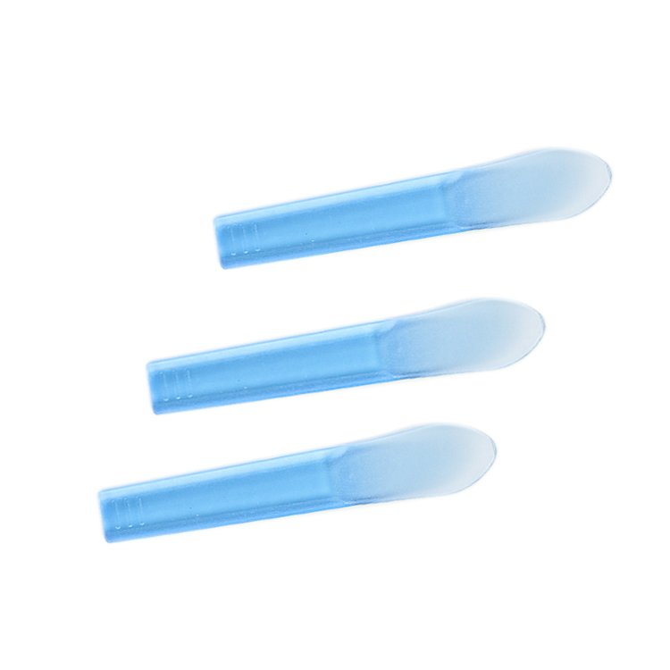 Wholesale low price black Y shaped skincare spatula face cream makeup plastic applicator