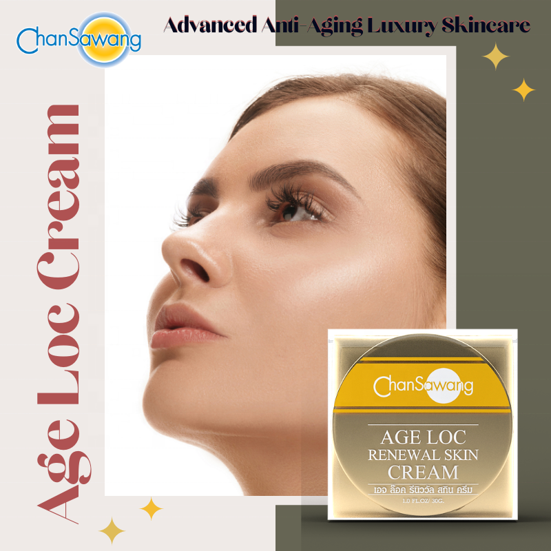Age Loc Skin Brightening Face Cream with Ceramide Stem Cell Best Moisturizing Anti Aging Dark Spot Cream Made In Thailand