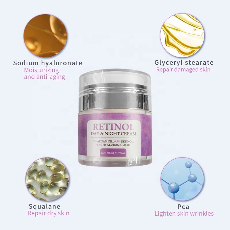 Organic Peptide Night And Day Face Cream Private Label Best Anti Aging Spot Correcting Cream For Male And Female Facial Creams