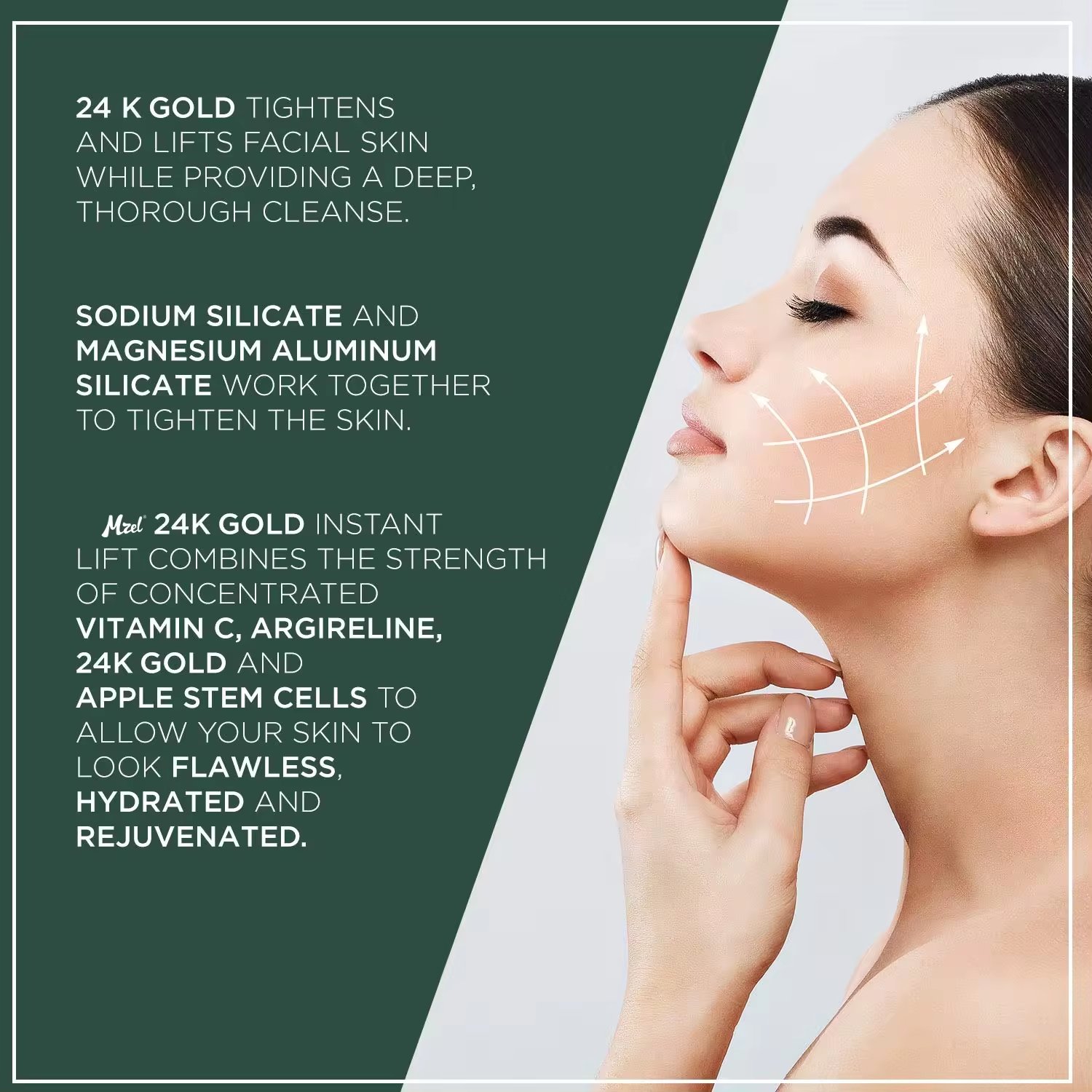 Best Skin Whitening Anti-aging Anti-wrinkle 24K Gold Face Cream Collagen Moisturizing Day Moisturizing Cream