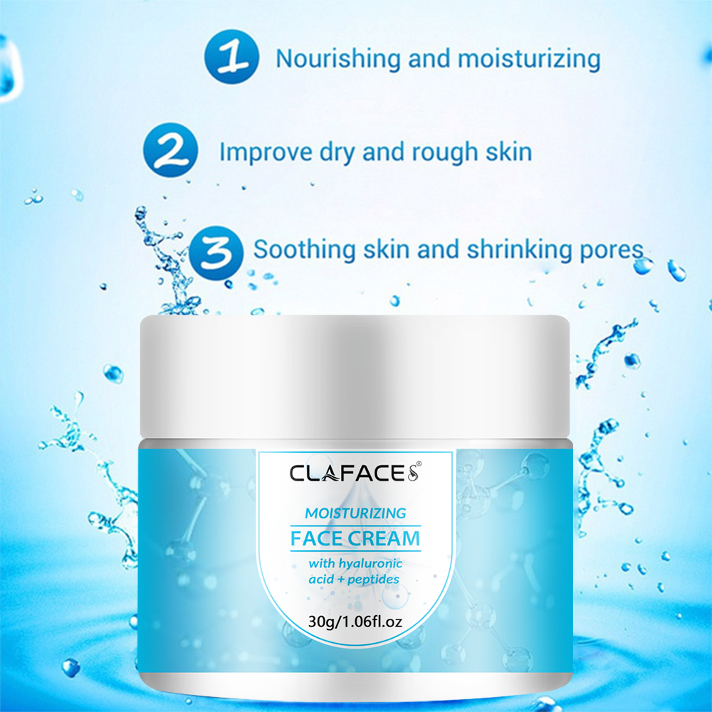 Custom Logo Women Moisturizer Hydrating Nourishing Soft Moisturizing Hyaluronic Ccid Face Cream