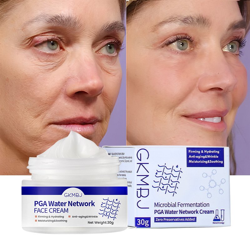 microbial ferment skin care,tremella rough skin fade line anti age wrinkle remove,hydrating whitening PGA watermesh face cream