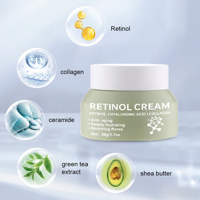 OEM Retinol Cream Reduces Wrinkles Moisturizing Anti Aging Cream Freckle Removal Face Cream