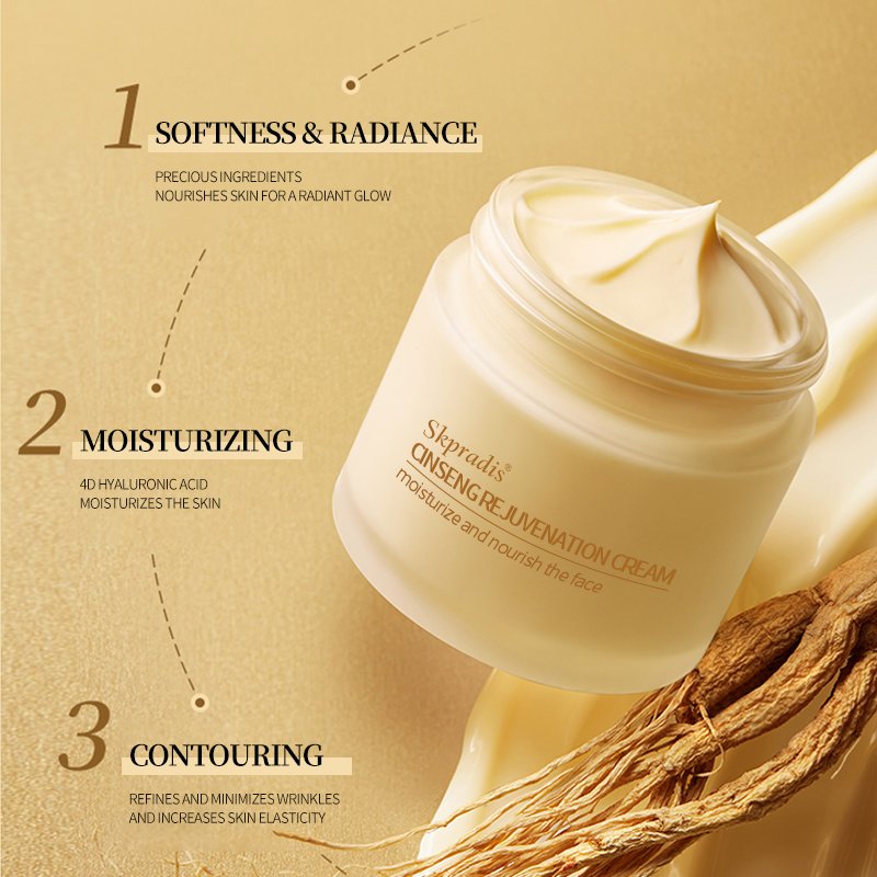 Hot Sell Ginseng Face Cream Korean Collagen Organic Moisturizing Aging And Wrinkles Best Whitening Face Cream & Lotion
