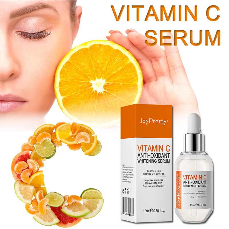 Vitamin C Skin Care Set Black Dark spot Remover Whitening Serum Face Moisturizer Cream Collagen Organic To Lighten The Skin