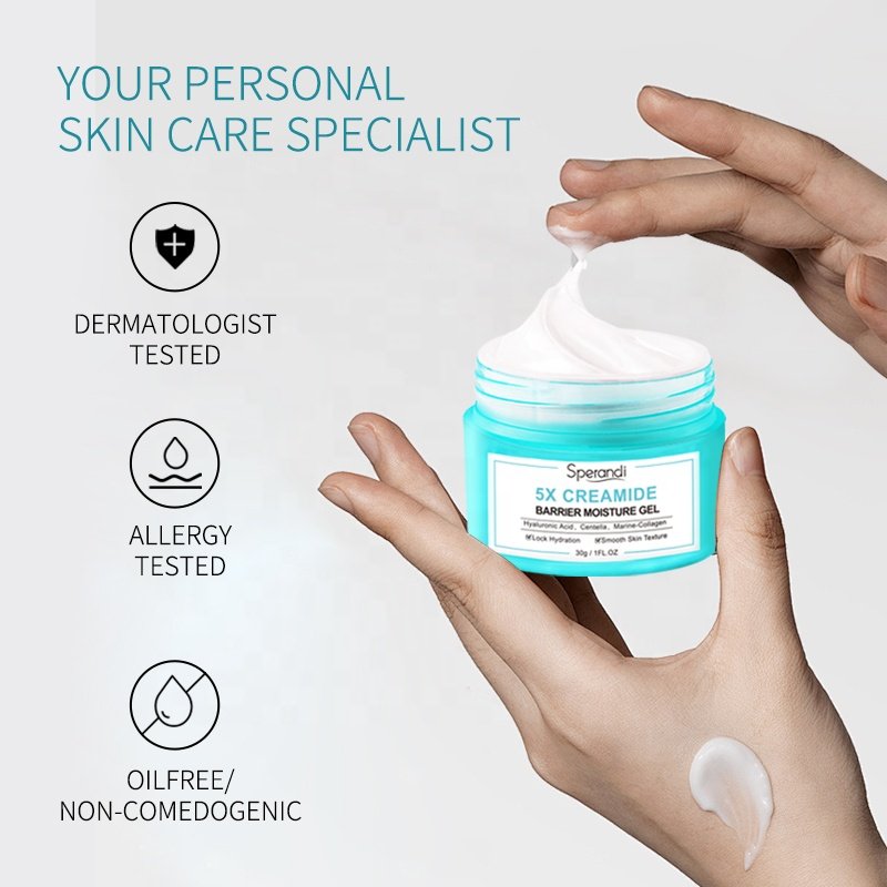 Private Label Super Ceramide Repairing Centella Soothing Facial Cream Face Cream With Hyaluronic Acid And Ceramides