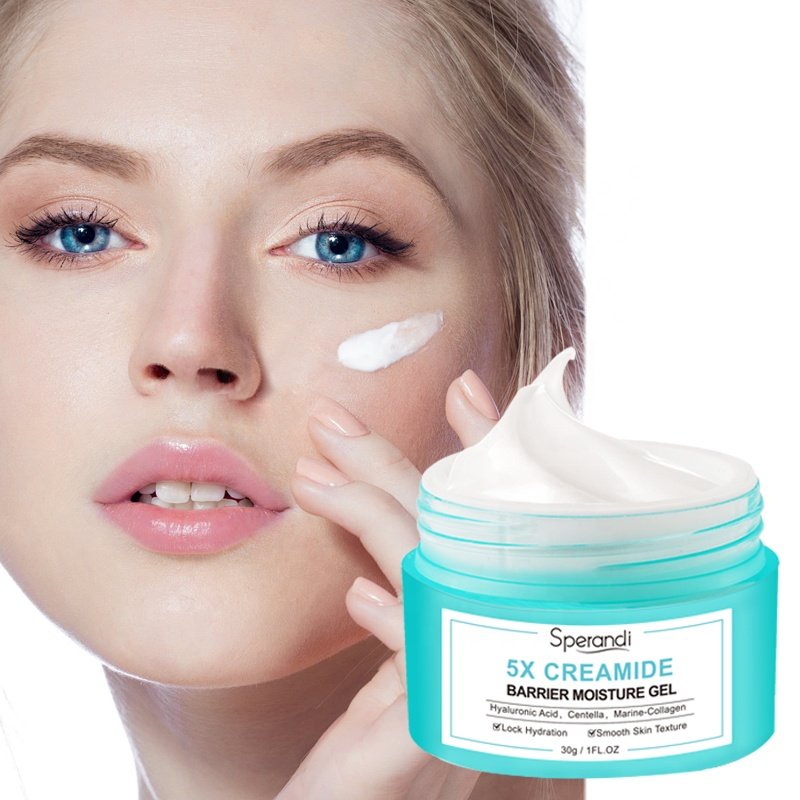 Private Label Super Ceramide Repairing Centella Soothing Facial Cream Face Cream With Hyaluronic Acid And Ceramides