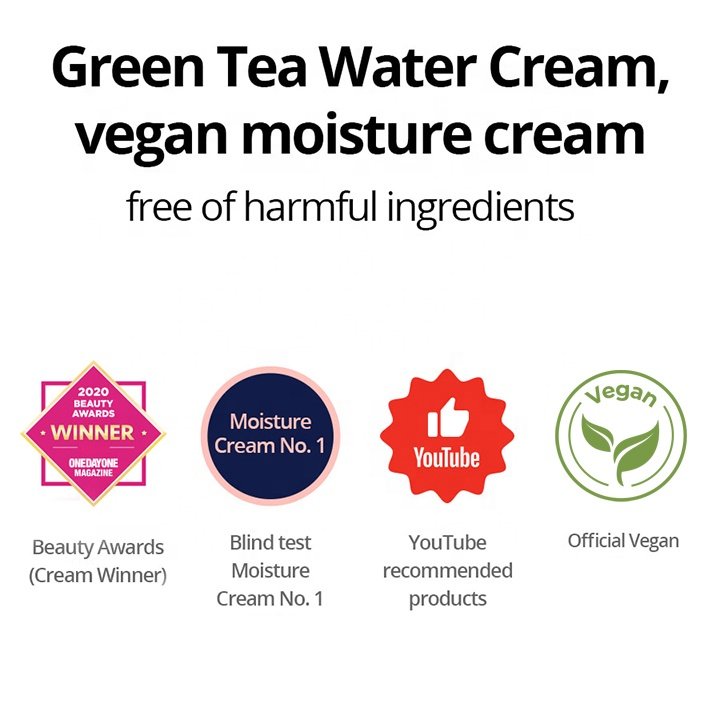 Natural Care Green Tea Skin Whitening Moisturizing Smoothing Face Cream For Black Women