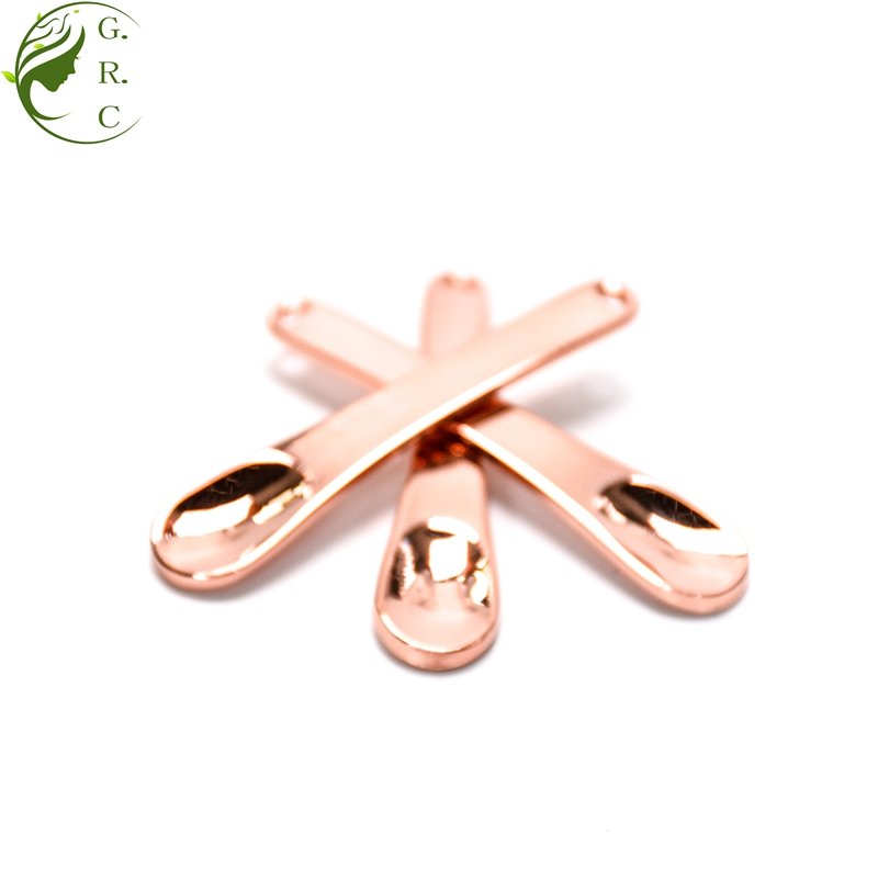 Custom Rose Golden Cosmetic Spatula Face Cream Scoop Metal Mask Cosmetic Spoon