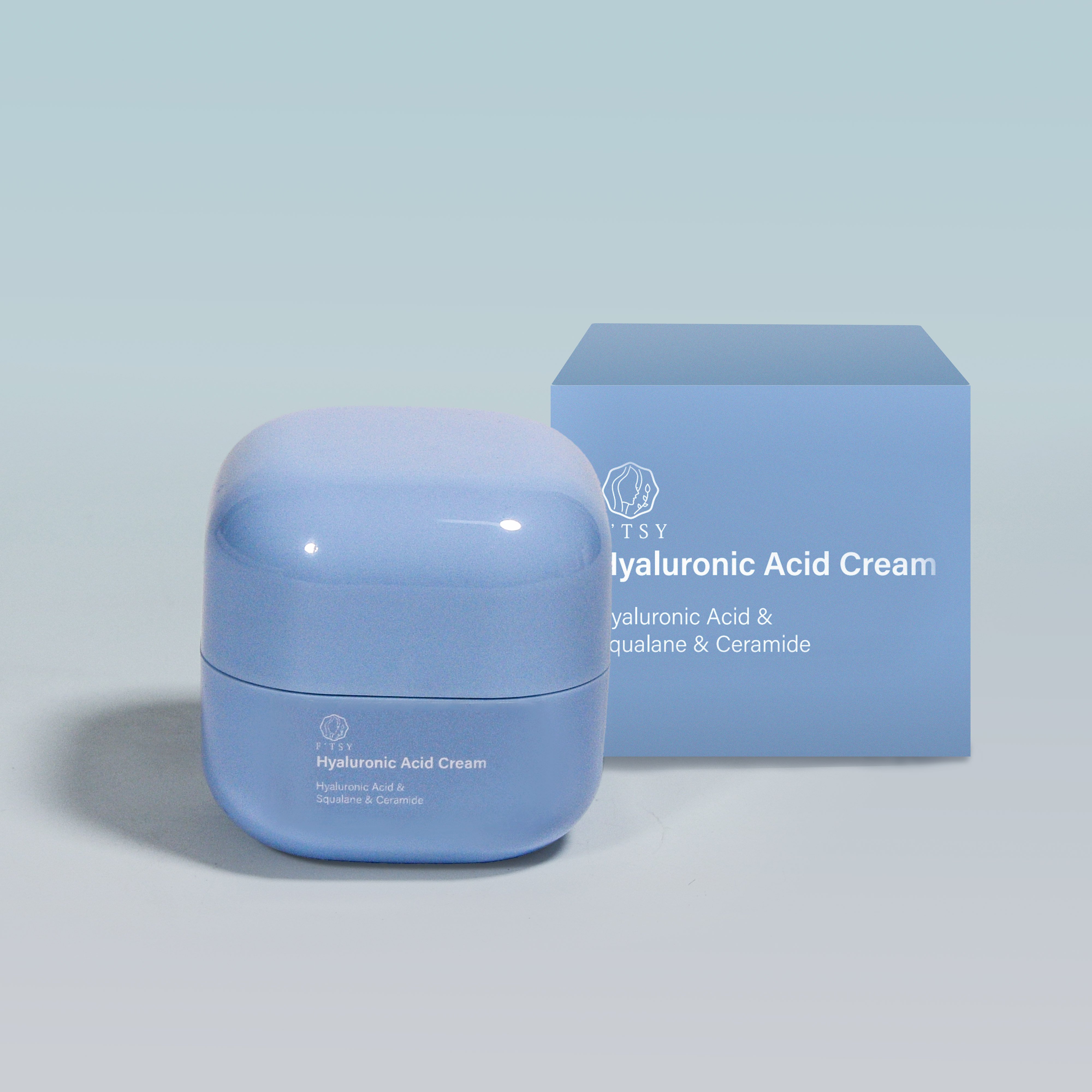 Private Label Moisturizer Hyaluronic Acid Cream Smooth Skin Anti-Aging Day and Night Face Cream