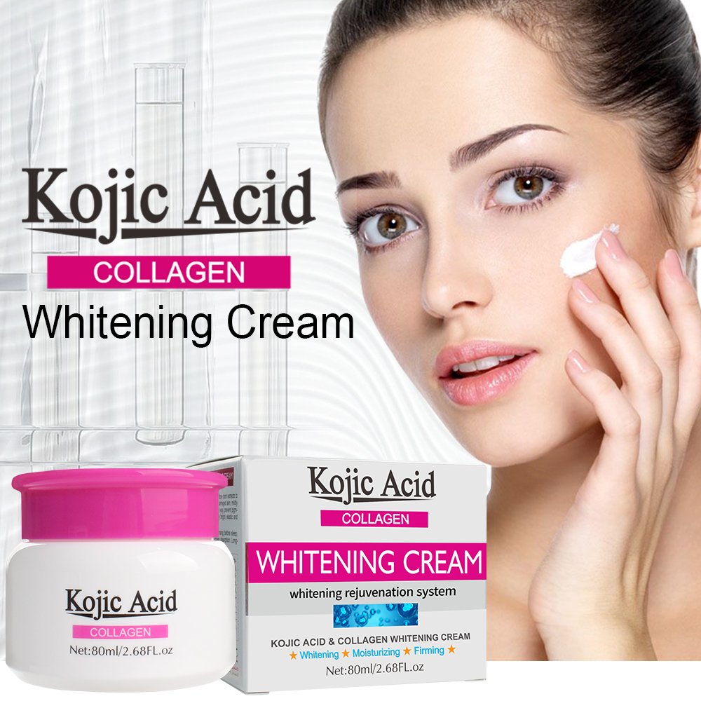High Quality Whitening Collagen Kojic Acid Face Cream Skin Care Moisturizing Firming Cream 80ml