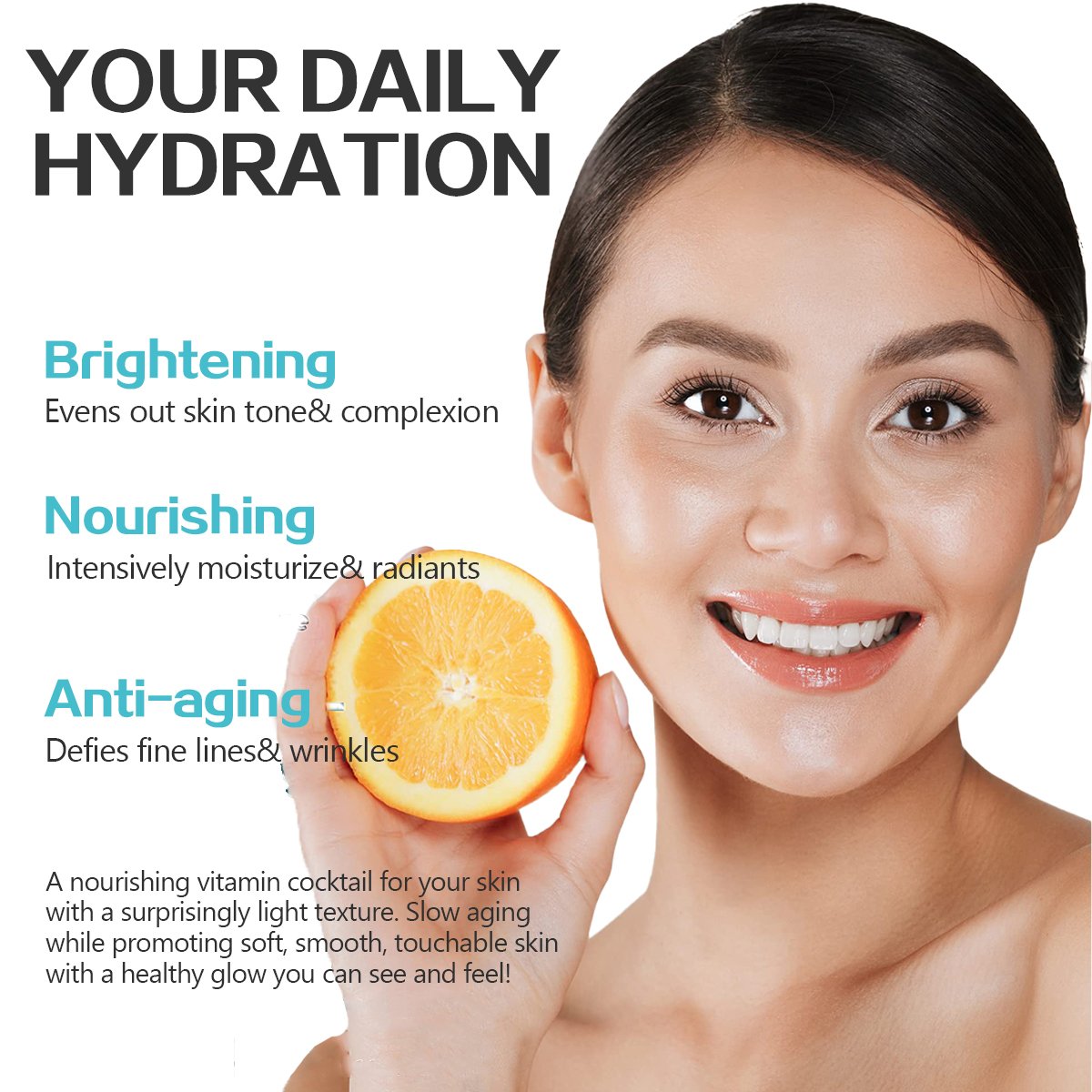 Custom Logo Best Face Cream For Daily Use Nourishing Brightening Anti Aging Hydration Turmeric Peptides Face Cream