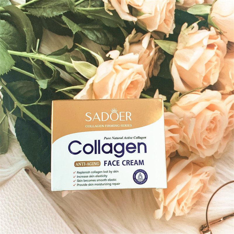 B Collagen Cream Daily Facial Moisturizer Reduces Wrinkles and Fine Lines Fragrance-Free Nourishing Face Cream