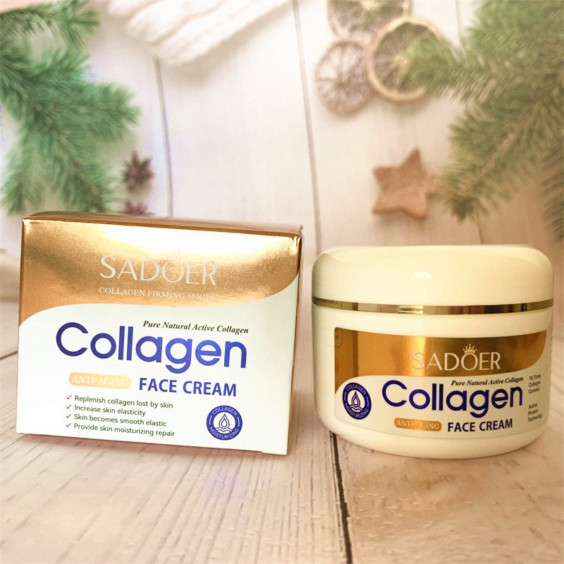 B Collagen Cream Daily Facial Moisturizer Reduces Wrinkles and Fine Lines Fragrance-Free Nourishing Face Cream