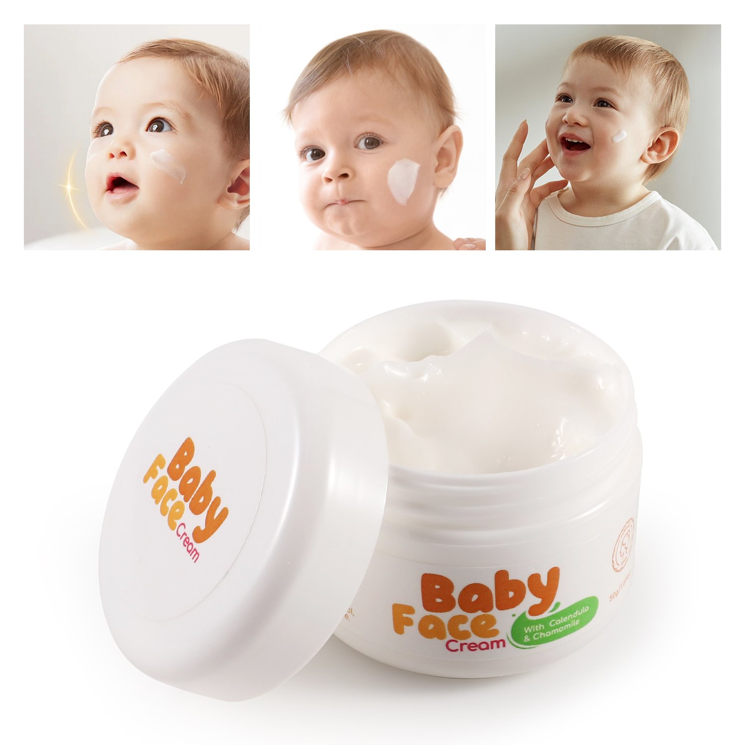 Private Label Baby Skin Care Face Cream Manufacturers Moisturizing Cream Natural Organic Kids Calendula Chamomile Baby Cream