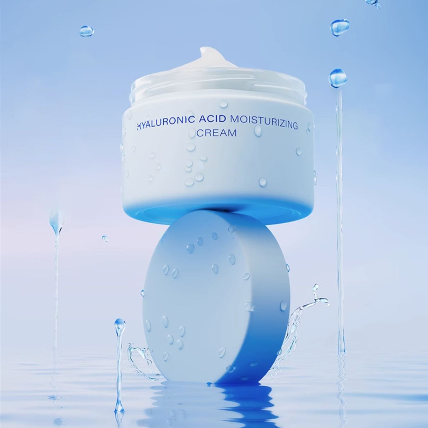Korean Skin Care Lotion Whitening Hydrating Anti Aging Moisturizing Hyaluronic Acid Face Cream for Glowing Skin