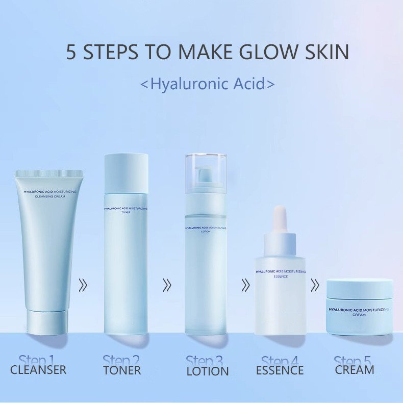 Korean Skin Care Lotion Whitening Hydrating Anti Aging Moisturizing Hyaluronic Acid Face Cream for Glowing Skin
