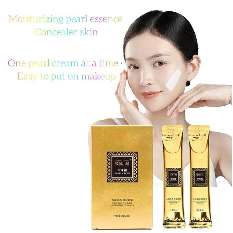 Day Night Use Hydrolyzed Pearl Hyaluronic Acid Moisturizing Cover Skin Blemishes Pearl Face Cream