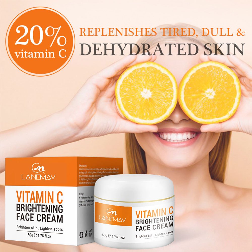 Vitamin c Face Cream Anti-Wrinkle Whitening, Moisturizing, Improving Darkness and brightening Skin Tone VC Face Cream 50g