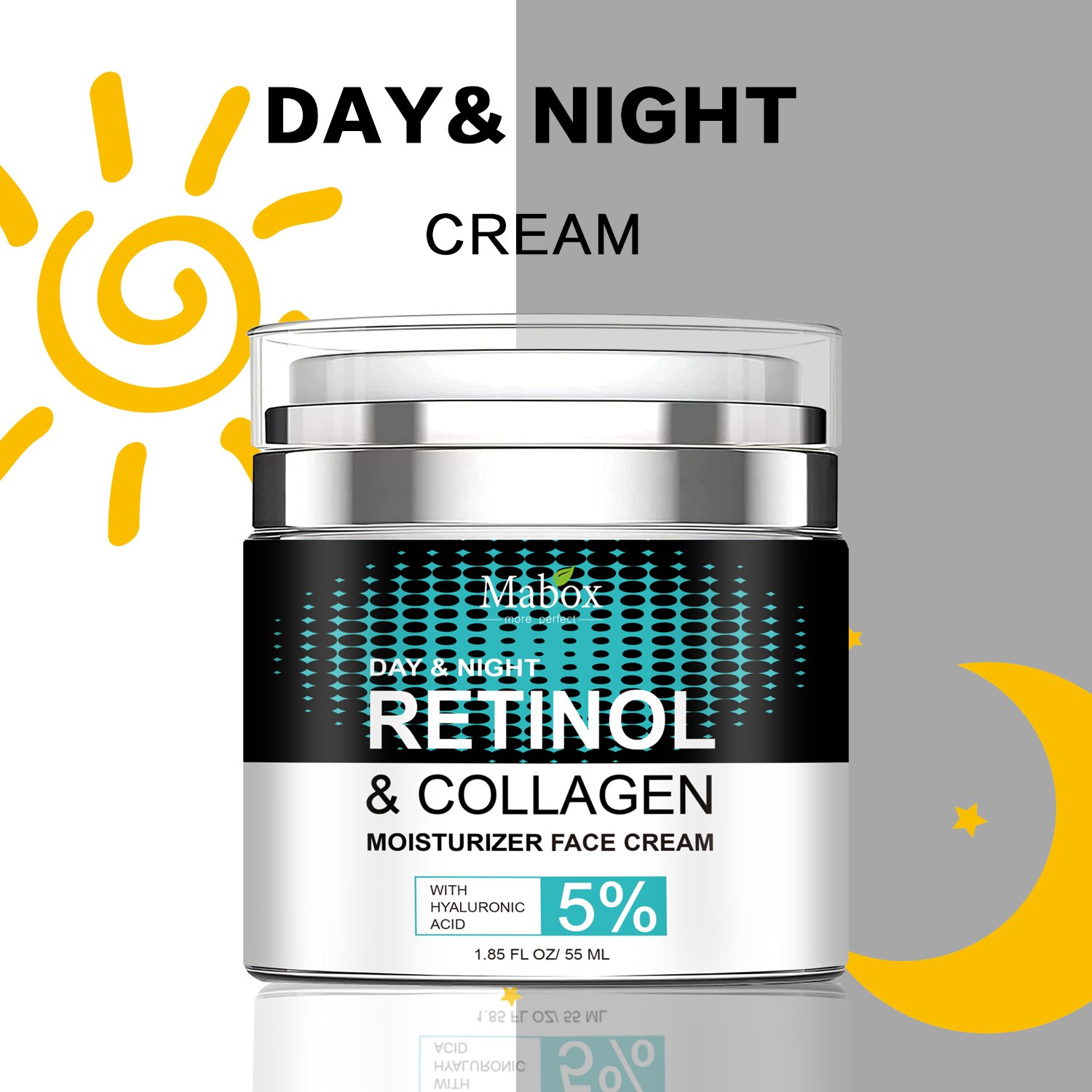 Hot Sales Mild Ingredients Day&Night Hydrating Vitamin E Anti Aging Moisturizer Retinol Face Cream