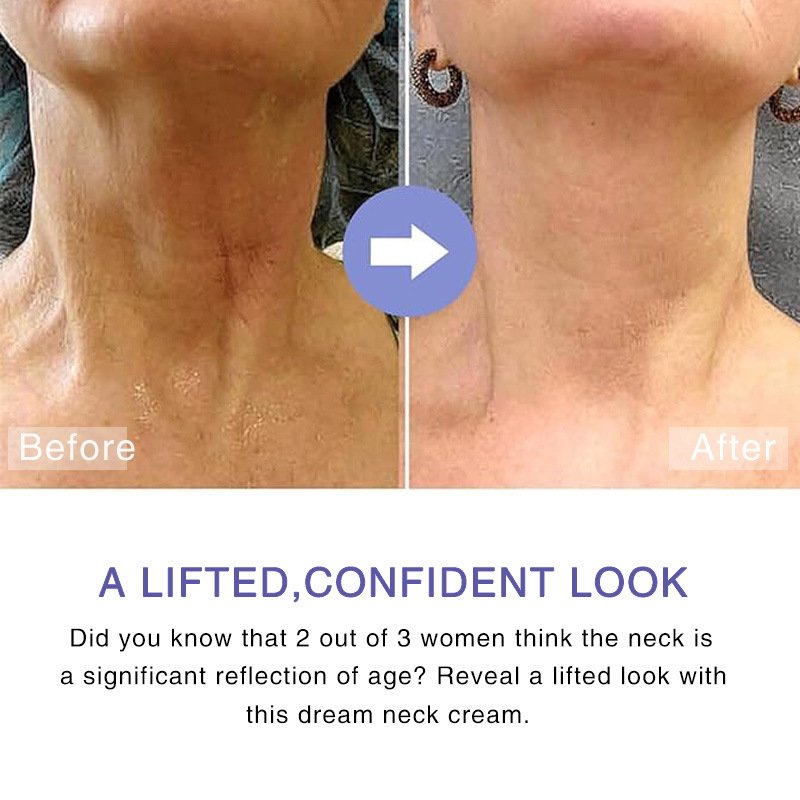Neck Firming Cream, Anti-Wrinkle Moisturizing Neck Cream, Smooths and Firms Skin, Helps Reduce Fine Lines and Wrinkles (1.7 oz)