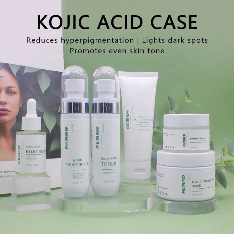 High Quality Ekber Multifunctional Moisturizing Professional Beauty Face Care Whitening Cream Kojic Acid Skin Care Set