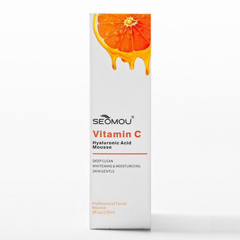 SEOMOU Cleanser acid Hyaluronic Acid Cleansing Foam Mousse Face wash VITAMIN C remover mousse