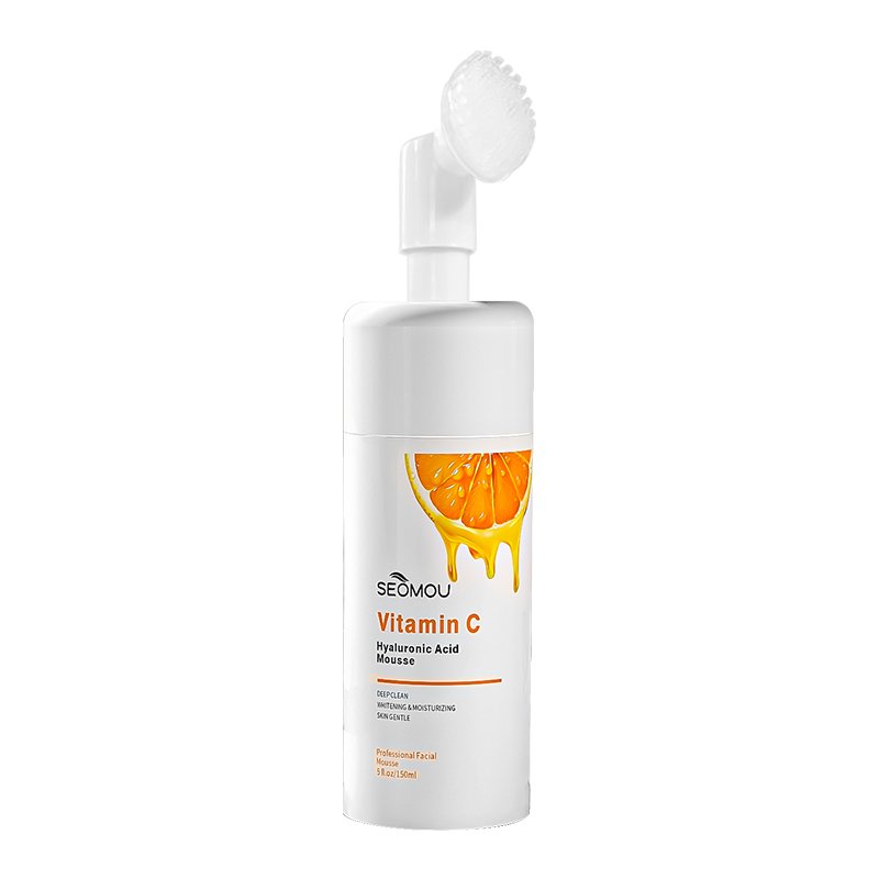 SEOMOU Cleanser acid Hyaluronic Acid Cleansing Foam Mousse Face wash VITAMIN C remover mousse