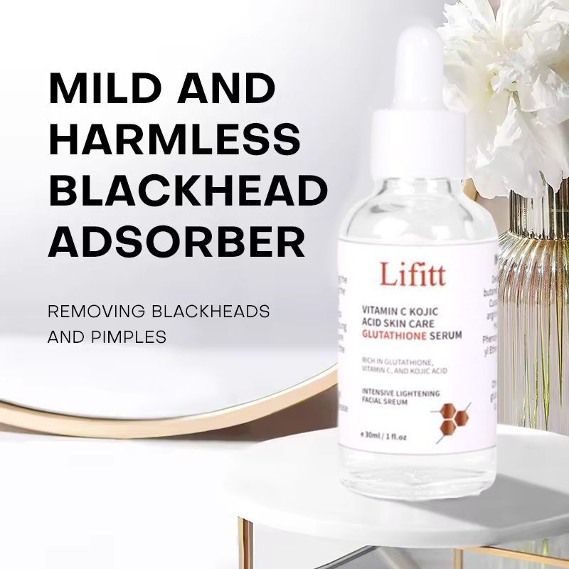 OEM Vitamin C Koji Acid Double Glutathione Essence Lighting Dark Spots Remover Freckle Brighten Hydrating Skin Care Face Serum