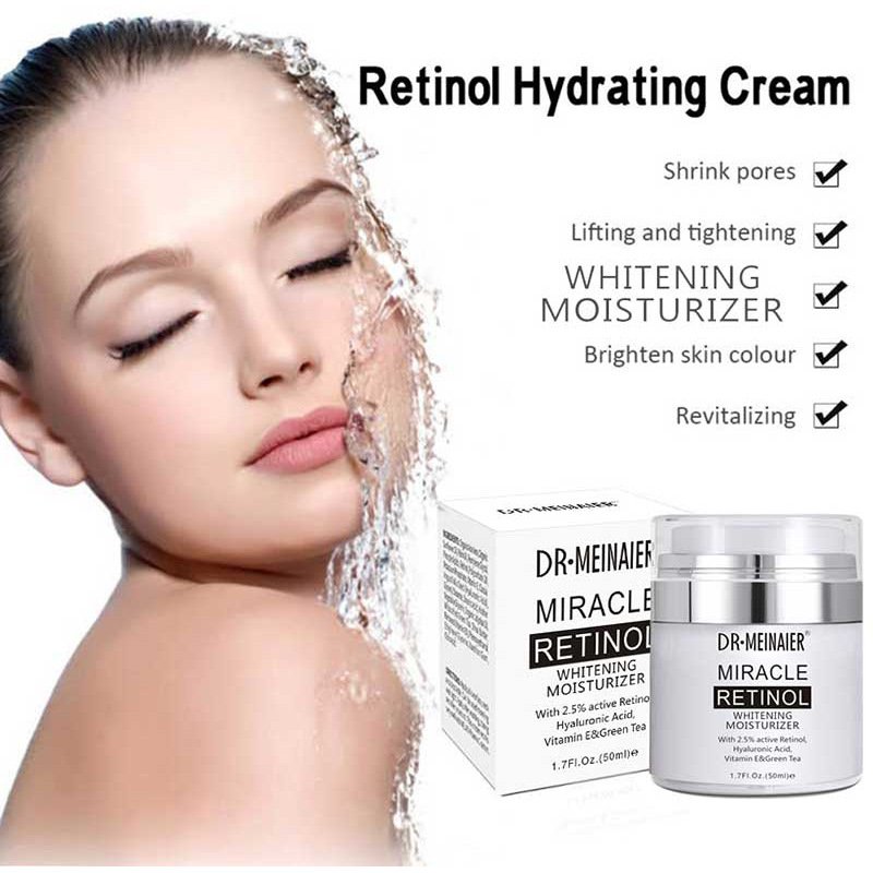 Organic Natural aloe vera moisturizing face cream 50ml nourishing lighting day &night anti-ang retinol face cream 50ml