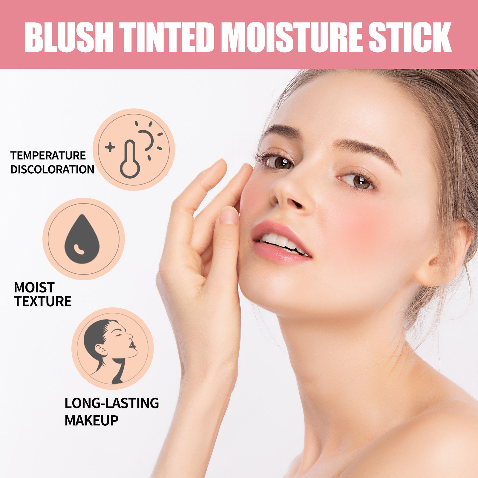 Blusher Makeup Vegan Red Cheek Cream Pixi Blush Stick Waterproof Powder Natural Medium Travel 3 in 1 Private Label Pink Size 2g