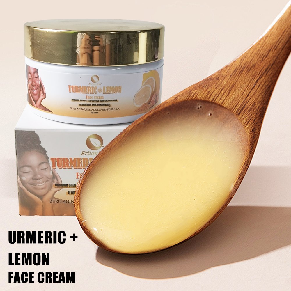 High quality natural black spot removing cream anti aging vitamin C skin care whitening turmeric moisturizing face cream