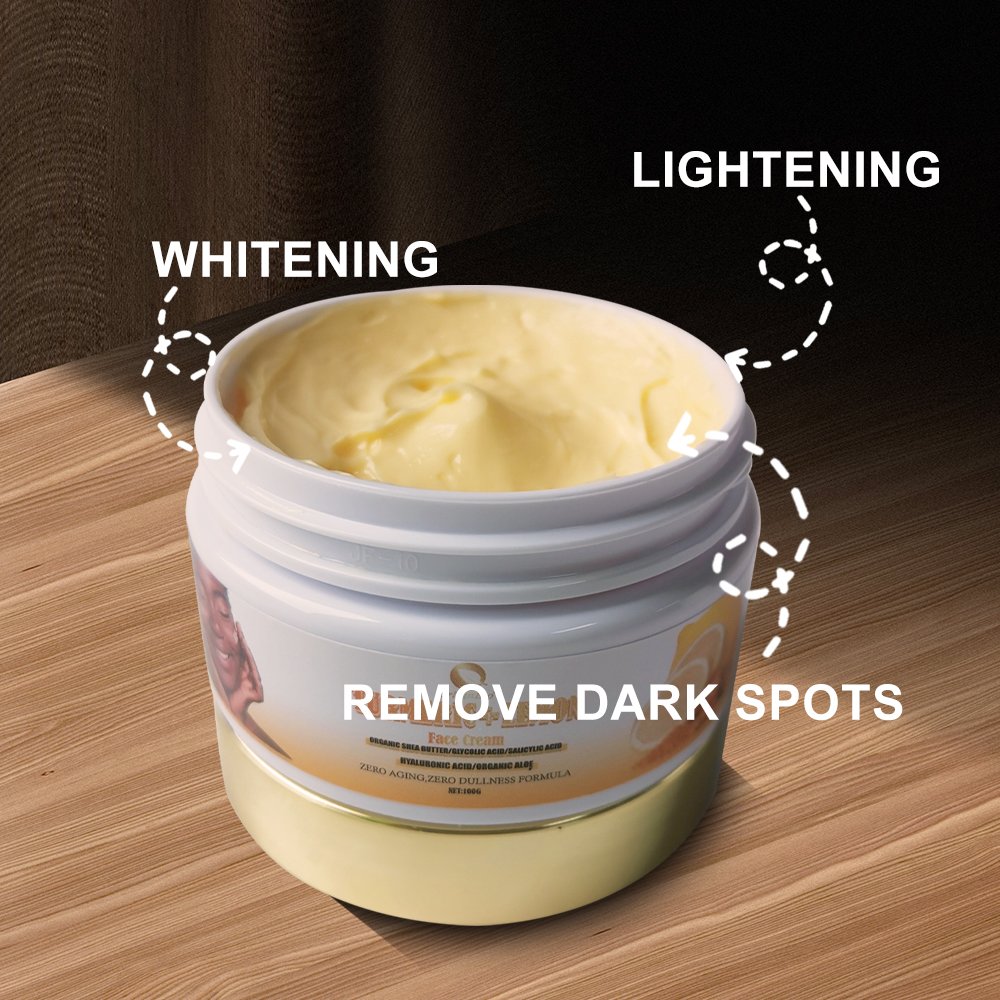 High quality natural black spot removing cream anti aging vitamin C skin care whitening turmeric moisturizing face cream