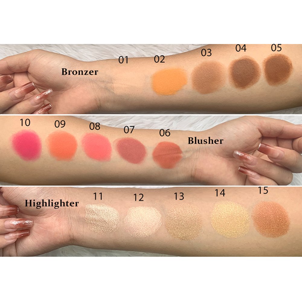 Cruelty Free Blusher Vegan Pink Blush Private Label Mineral Pressed Powder Blush Palette Your Logo Customize