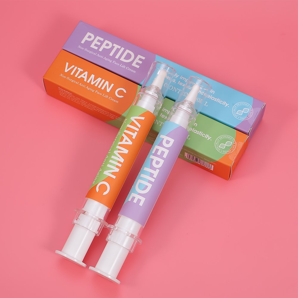 Custom Facial Peptide Anti Aging Wrinkle Vitamin C Remove Dark Spot brighten Whitening lightening moisturizer gel Face Cream