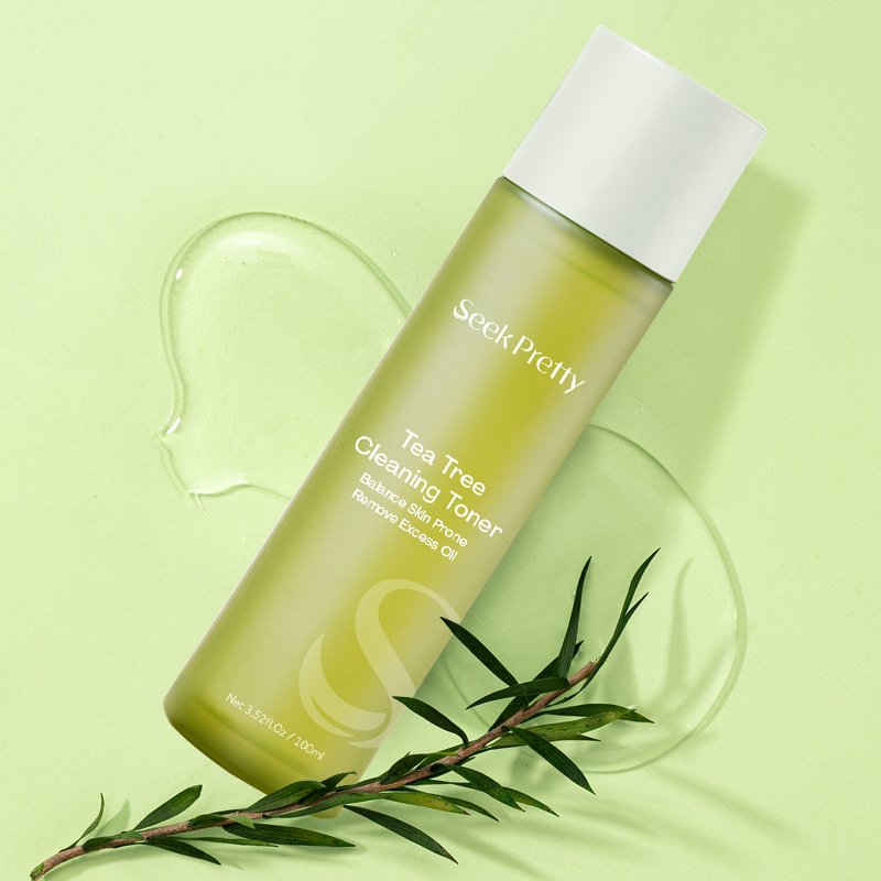 Self Owned Brand Gift box Daily Facial Care Lotion Essence Cream Tea Tree Oil Control Skin Care Set