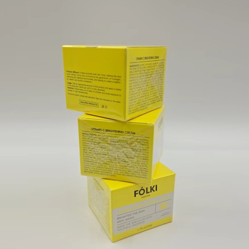 OEM customized 50g Per Bottle anti-aging brighten the skin antiwrinkle vitamin c cream for Women face care