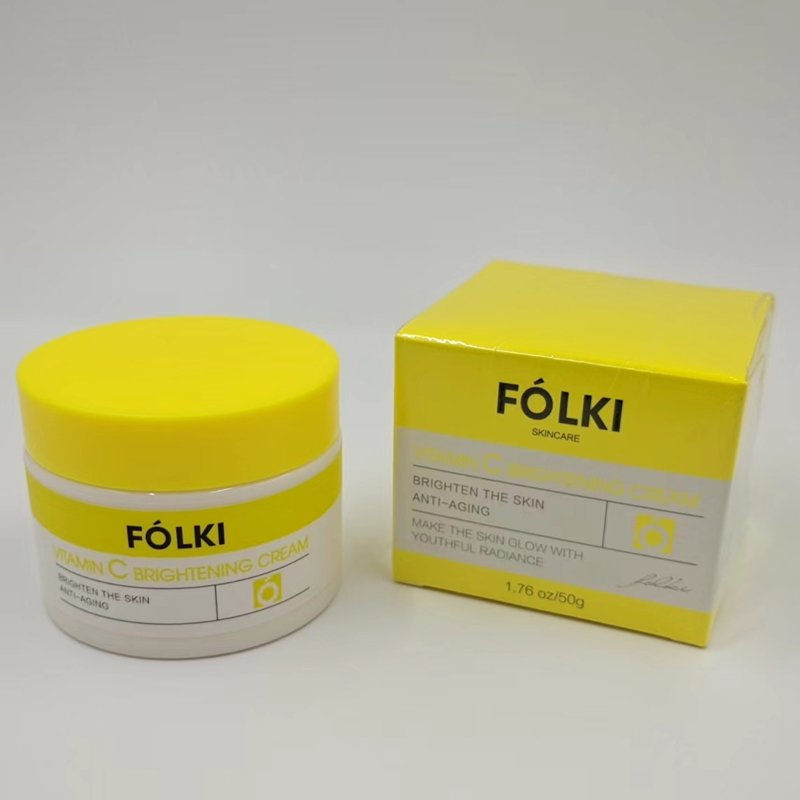 OEM customized 50g Per Bottle anti-aging brighten the skin antiwrinkle vitamin c cream for Women face care