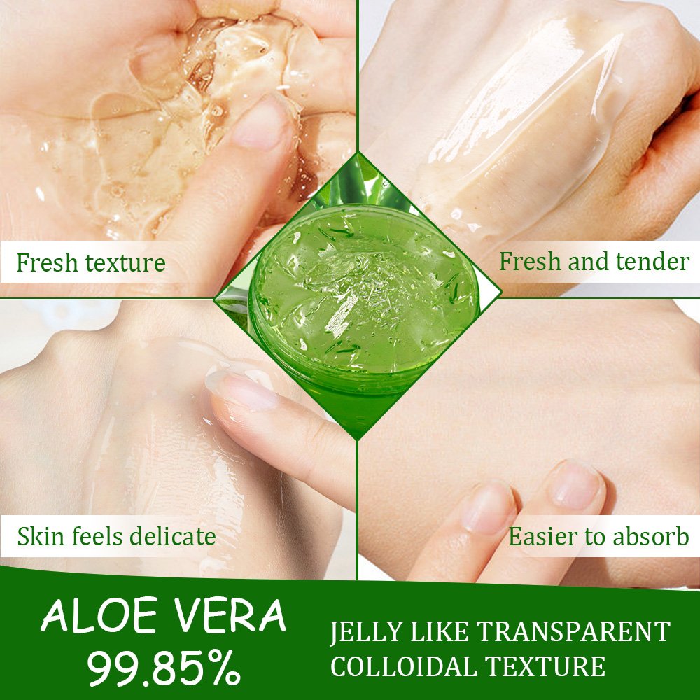 After Sun Redness Smoothing Aloe Vera Gel Face Care Moisturizing Face Cream Natural Organic 99% Pure Aloe Vera Gel