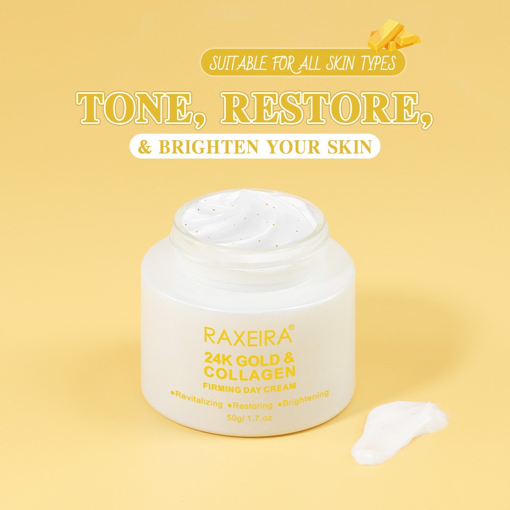 24k Gold Collagen Day And Night Face Cream Remove Dark Spots Moisturizing Wrinkles Anti-aging Face Cream Skin Care Products